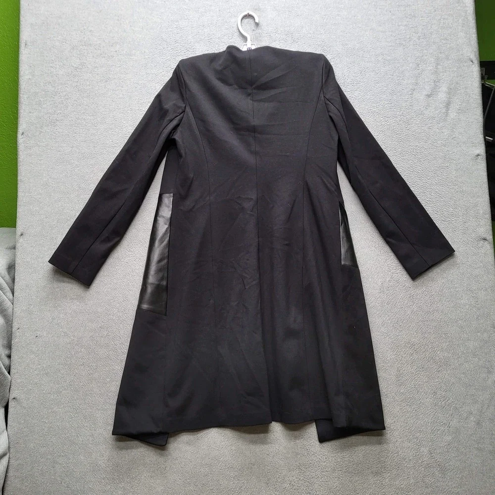 Calvin Klein Women Jacket 8 Black Faux Suede Leather Topper M9HCX182‎